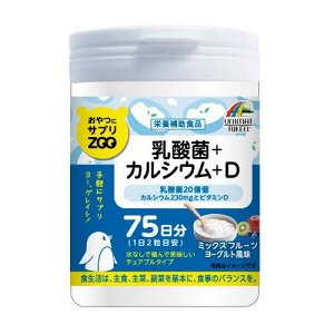 Комплекс с кальцием, витамином D и лактобактериями Unimat Riken ZOO Lactic Acid Bacteria + Calcium + D