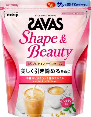 Протеиновый коктейль с коллагеном и витаминами Meiji Savas Shape & Beauty