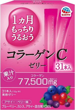 Комплекс с коллагеном для увлажнения кожи и здоровья суставов Earth Pharmaceutical Moisturizing Collagen C Jelly