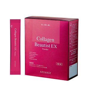 Attenir Collagen Beautist EX Powder – быстрорастворимый порошок с коллагеновым пептидом и витамином С для красоты и молодости кожи