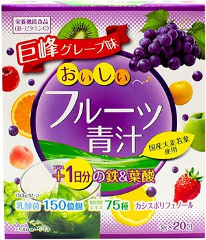 Фруктовый аодзиру со вкусом винограда с железом и фолиевой кислотой Yuwa Delicious Fruit Juice Iron & Folic Acid