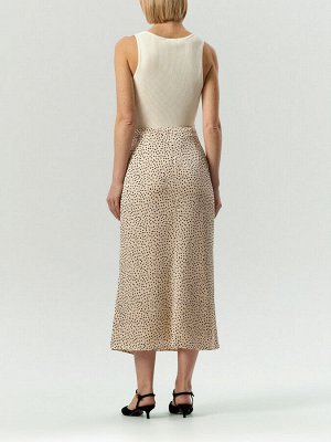 Юбка миди из 100% вискозы, S1004/polka