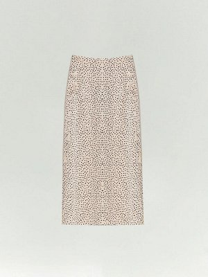 Юбка миди из 100% вискозы, S1004/polka