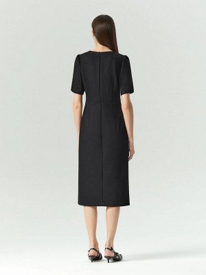 Платье миди из костюмной ткани, PL1498/moira