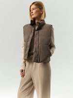 Утепленный жилет, GL100/carob