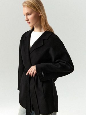 Полупальто-халат из шерсти, R136/agato
