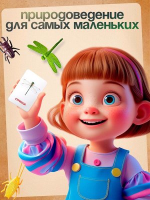 Развивающий набор с карточками «Мир насекомых», по методике Домана