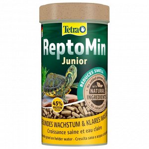 Корм Tetra ReptoMin Junior для молодых водных черепах в виде палочек 250 мл