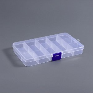 Органайзер для мелочей, 15 съёмных ячеек, с подвесом, 17.5x10x2 см, прозрачный