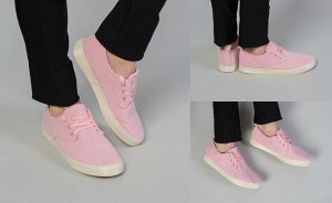 Обувь женская 2502 Кеды "В760-Нубук" Розовые