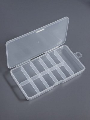 Органайзер для хранения мелочей, с подвесом, 11 ячеек, 14.5x8x1.7 см, прозрачный