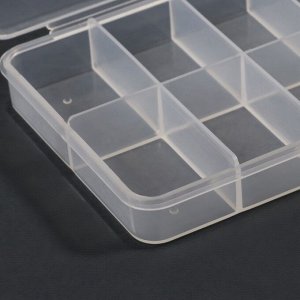 Органайзер для хранения мелочей, с подвесом, 11 ячеек, 14.5x8x1.7 см, прозрачный
