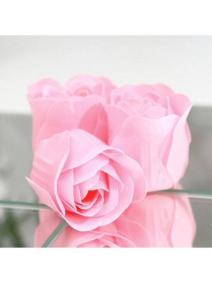 Мыльные розочки, розовые, набор 9 шт.