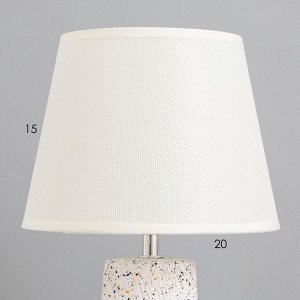 Лампа настольная «Айминь» 1x40 Вт Е14 белый 20x20x34 см
