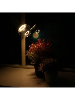 Фитолампа для растений Luazon Lighting, светодиодная, А60, E27, 15 Вт, IP44, 220 В, 270°, полноспектральная