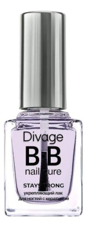 Divage Nail Cure Bb Ж Товар Укрепляющий лак для ногтей stay strong с кератином