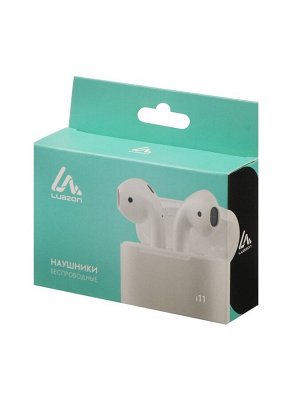 Наушники беспроводные Luazon i11, TWS, вкладыши, Bluetooth 5.0, 35/300 мАч, сенсор, белые