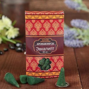 Благовония Natura, 20 конусов с подставкой, Эвкалипт