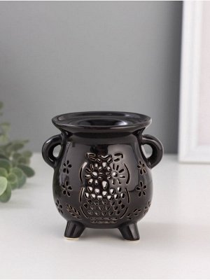 Аромалампа керамика "Совушка и цветочки" МИКС 8,5х10х9,5 см