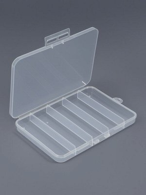 Органайзер для хранения мелочей, с подвесом, 5 ячеек, 15x10.5x1.8 см, прозрачный