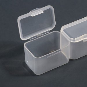 Органайзер для хранения мелочей, 21 ячейка, 10.5x17x2.5 см, прозрачный