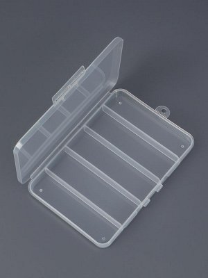 Органайзер для хранения мелочей, с подвесом, 5 ячеек, 15x10.5x1.8 см, прозрачный