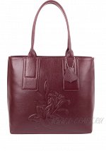 Модель №L74 | кожа | гладкий тиснение | бордовый | К88 | 26012