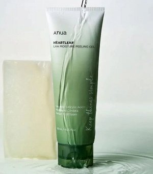 ANUA Heartleaf LHA Moisture Peeling Gel, 120ml - Отшелушивающий пилинг-гель