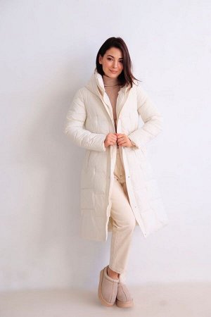 Пальто + ДЛИНА: 101 (+-3) см.
+ СОСТАВ: ПЭ 100%; подклад: ПЭ 100%; утеплитель: 150 г/м
+ ПАРАМЕТРЫ МОДЕЛИ: 81/60/91, рост модели 165 см.
+ ОБРАЗЕЦ НА МОДЕЛИ: 42