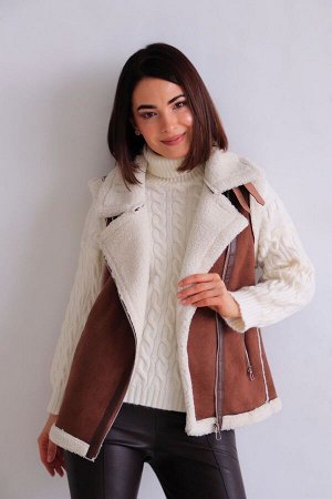 Жилет + ДЛИНА: 60 (+-3) см.
+ СОСТАВ: ПЭ 90%, спандекс 10%
+ ПАРАМЕТРЫ МОДЕЛИ: 81/60/91, рост модели 165 см.
+ ОБРАЗЕЦ НА МОДЕЛИ: 42-44