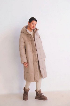 Пальто + ДЛИНА: 104 (+-3) см.
+ СОСТАВ: ПЭ 100%; подклад: ПЭ 100%; утеплитель: 150 г/м
+ ПАРАМЕТРЫ МОДЕЛИ: 81/62/88, рост модели 172 см.
+ ОБРАЗЕЦ НА МОДЕЛИ: 42