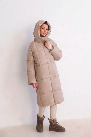 Пальто + ДЛИНА: 104 (+-3) см.
+ СОСТАВ: ПЭ 100%; подклад: ПЭ 100%; утеплитель: 150 г/м
+ ПАРАМЕТРЫ МОДЕЛИ: 81/62/88, рост модели 172 см.
+ ОБРАЗЕЦ НА МОДЕЛИ: 42