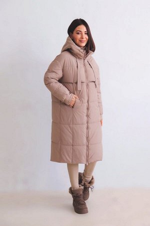 Пальто + ДЛИНА: 108 (+-3) см.
+ СОСТАВ: ПЭ 100%; подклад: ПЭ 100%; утеплитель: 150 г/м
+ ПАРАМЕТРЫ МОДЕЛИ: 81/60/91, рост модели 165 см.
+ ОБРАЗЕЦ НА МОДЕЛИ: 42-44