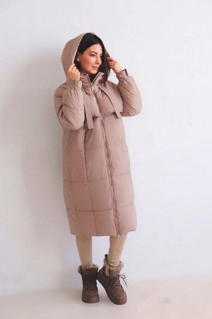 Пальто + ДЛИНА: 108 (+-3) см.
+ СОСТАВ: ПЭ 100%; подклад: ПЭ 100%; утеплитель: 150 г/м
+ ПАРАМЕТРЫ МОДЕЛИ: 81/60/91, рост модели 165 см.
+ ОБРАЗЕЦ НА МОДЕЛИ: 42-44