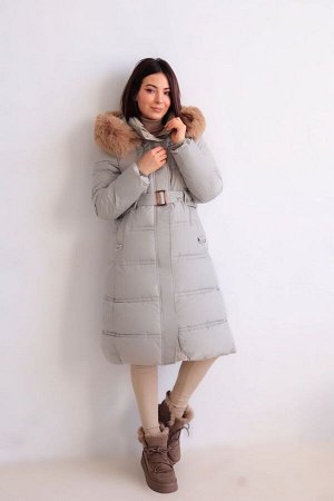 Пуховик + ДЛИНА: 96 (+-3) см.
+ СОСТАВ: ПЭ 100%; подклад: ПЭ 100%; утеплитель: 200 г/м
+ ПАРАМЕТРЫ МОДЕЛИ: 81/60/91, рост модели 165 см.
+ ОБРАЗЕЦ НА МОДЕЛИ: 42