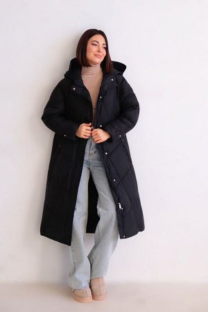 Пальто + ДЛИНА: 110 (+-3) см.
+ СОСТАВ: ПЭ 100%; подклад: ПЭ 100%; утеплитель: 150 г/м
+ ПАРАМЕТРЫ МОДЕЛИ: 81/60/91, рост модели 165 см.
+ ОБРАЗЕЦ НА МОДЕЛИ: 42-44