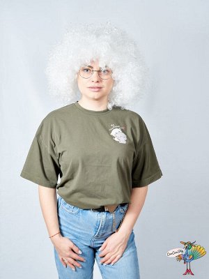 парик Африканские кудри белый, искусственный волос