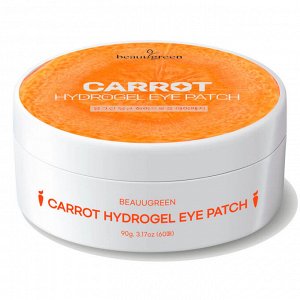 BeauuGreen Carrot Eye Patch, 30pair /Medium Type / - Антиоксидантные гидрогелевые патчи с морковью 30 пар