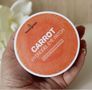 BeauuGreen Carrot Eye Patch, 30pair /Medium Type / - Антиоксидантные гидрогелевые патчи с морковью 30 пар