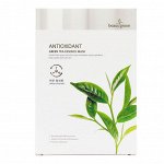 BeauuGreen Premium Green Tea Essence Mask, 23g - Тканевая маска с экстрактом зеленого чая