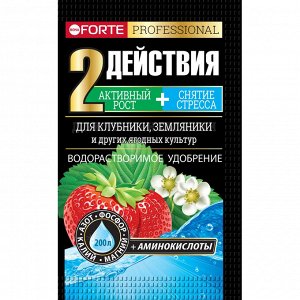 Удобрение водорастворимое BONA Forte Для клубники земляники аминокислоты 100г
