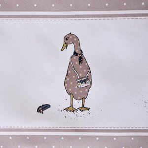 Скатерть FAMILY FARM, 160x220 см, 100% хлопок, капучино, твил с пропиткой, 1 шт.