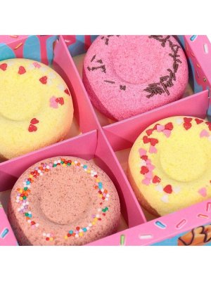 Набор бомбочек для ванн "Just donats" 4 шт по 60 г