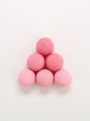 Бомбочки для ванны «С любовью», 6x20 г, аромат нежный десерт, Чистое счастье