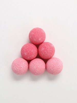 Бомбочки для ванны «Подарок для тебя», аромат спелых ягод, 6x20 г, Чистое счастье