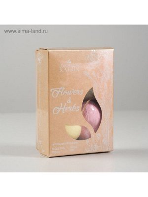 Набор бомбочек для ванн Flowers &amp; Herbs «Сердечки», 4 штуки по 60 г