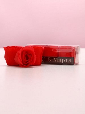 Мыло лепестковое «С 8 Марта», 3 шт., аромат цветочный, Чистое счастье
