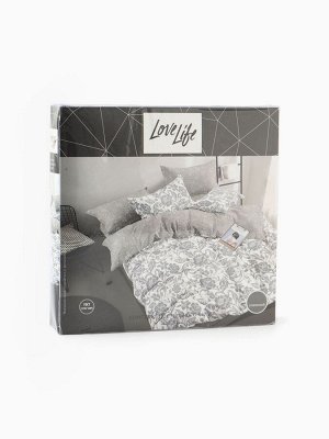 Постельное бельё 1.5-спальное LoveLife «Цветы», микрофибра