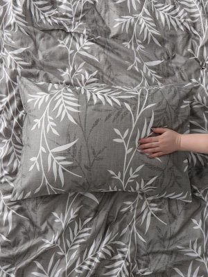 КПБ 1,5сп LoveLife Листья 150*225см, 150*225см, 50*70см-1шт, 75гр/м2, микрофибра