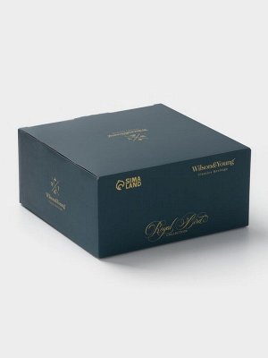 Чайная пара WY Royal bird, фарфор, 220 мл, бирюзовая